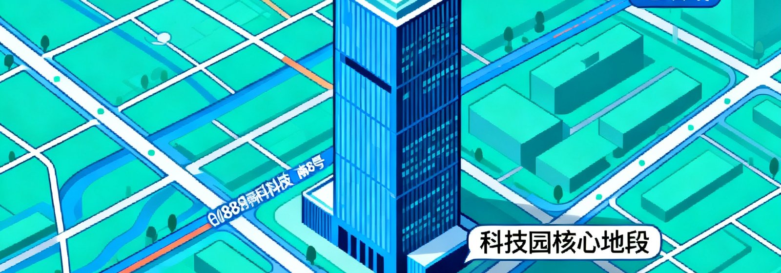 深圳市南山区科技园南路88号创新大厦在地图上的标注位置，周围标注了地铁站和高新科技园区，大厦位于科技园核心地段，交通便利。